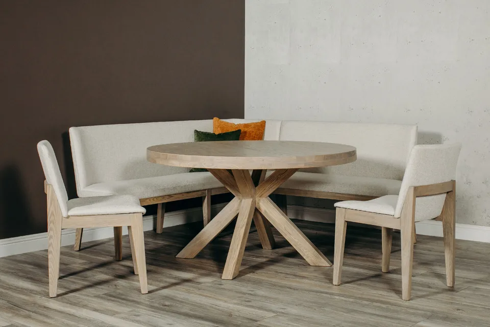 Falun Long Corner Bench - Natural