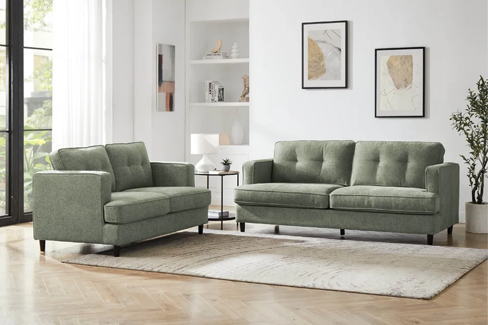 Juniper 2 Seater Fixed - Sage