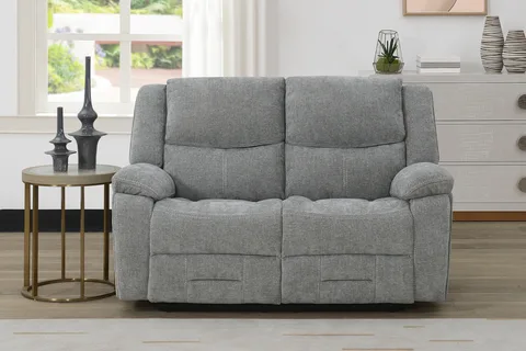 Weston 2 Seater Manual Recliner - Grey