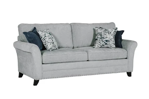 Pippa 3 Seater Fixed - Silver