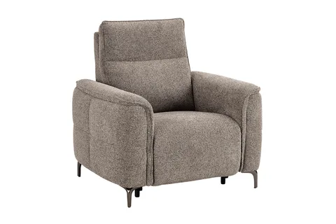 Kaedon 1 Seater Electric Recliner - Mocha
