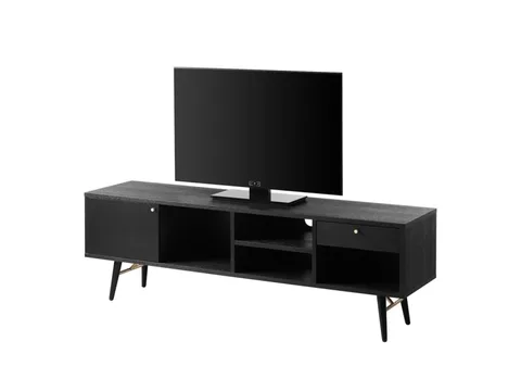 Barcelona TV Unit - 1200 / Black and Copper
