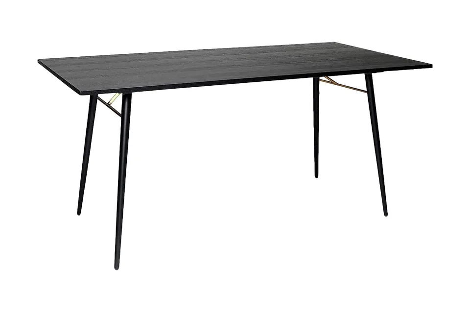 Barcelona Dining Table - 1200 / Black and Copper