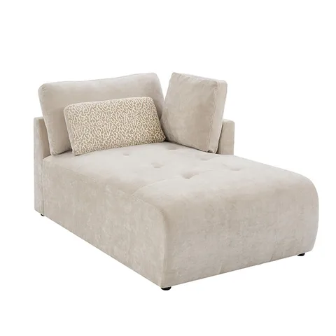 Addie Modular Arm Chaise - Natural / RHF