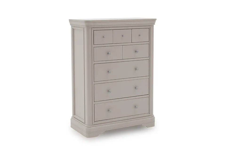 Mabel Tall Chest - 8 Drawer - Taupe