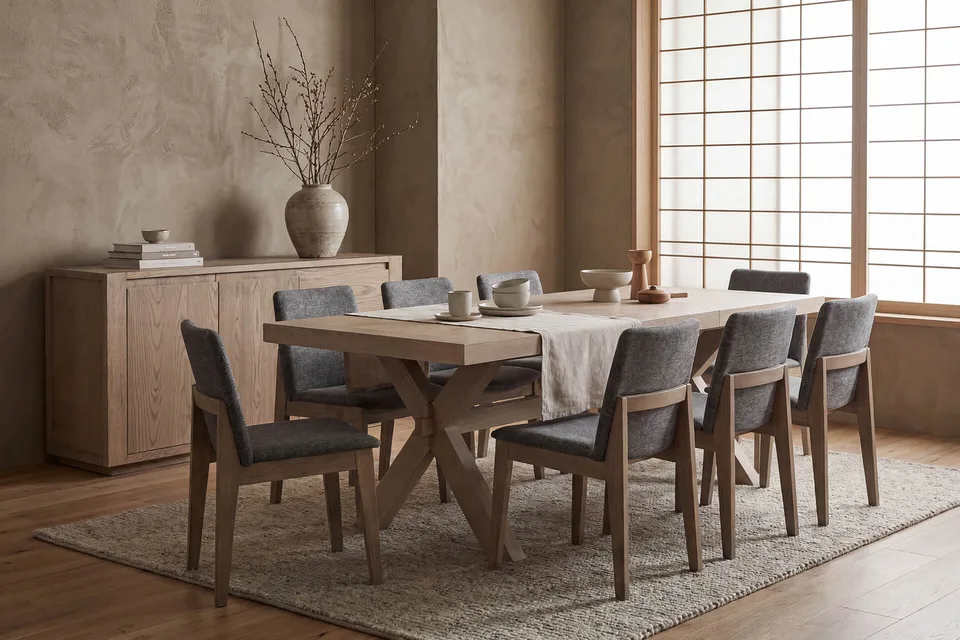 Falun Extending Dining Table - 2200/2700 / Smoked