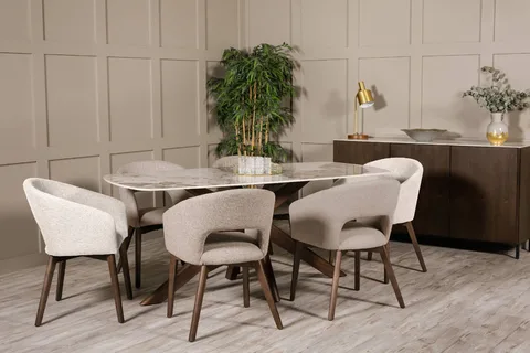 Ariya Dining Table Rectangle - 1800 / Brown