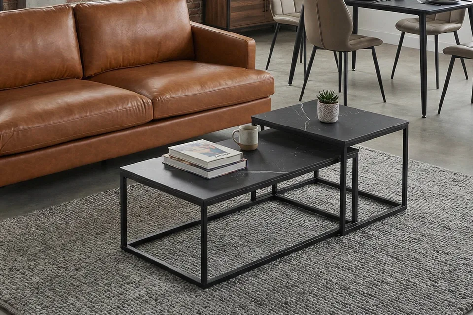 Cody Coffee Table Set - Black