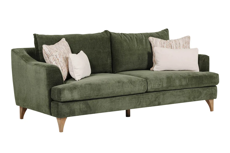 Fletcher 3 Seater Fixed - Green