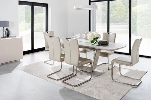 Lazzaro Dining Table Ext - 1200/1600 / Putty