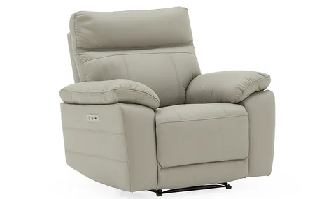 Positano 1 Seater Electric Recliner - Light Grey