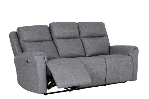 Russo 3 Seater Electric Recliner - Charcoal