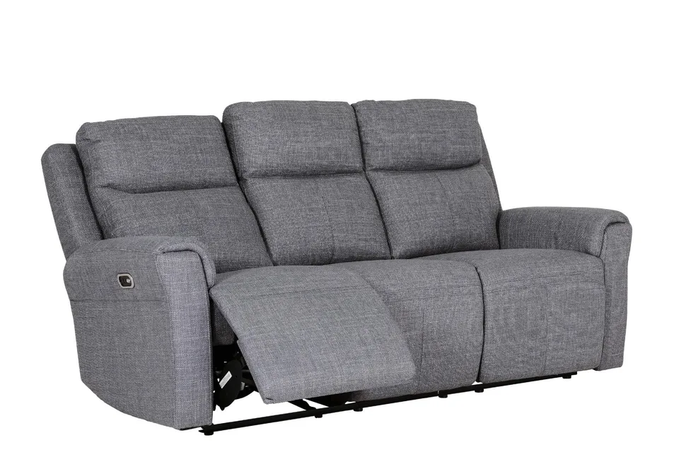 Russo 3 Seater Electric Recliner - Charcoal