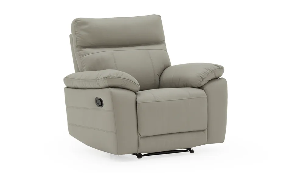 Positano 1 Seater Manual Recliner - Light Grey
