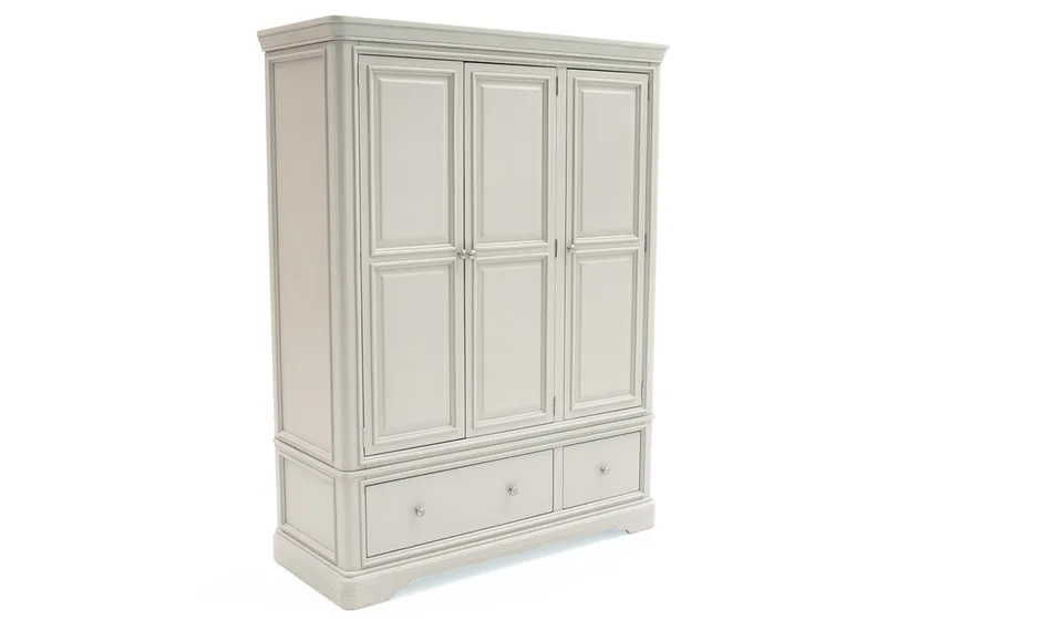 Mabel Wardrobe - 3 Door/2 Drawer - Taupe