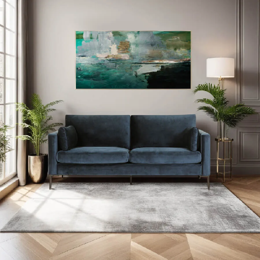 Wren 3 Seater Fixed - Navy