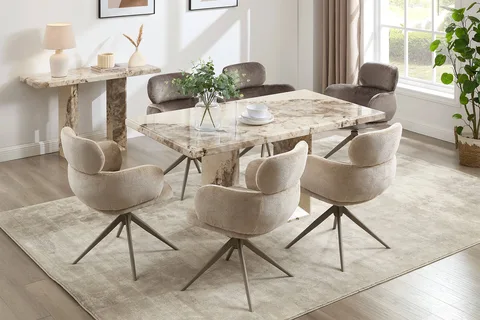 Artemis Dining Table - 1600 / Mottled Mocha