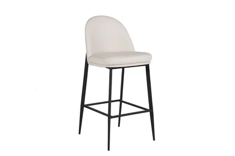 Valent Bar Stool Leather - Taupe Cream