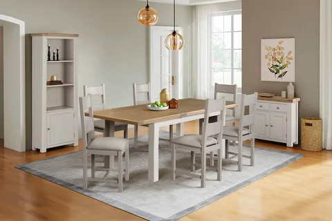 Doune Extending Dining Table - 1200/1650 / Taupe