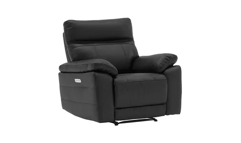 Positano 1 Seater Electric Recliner - Black