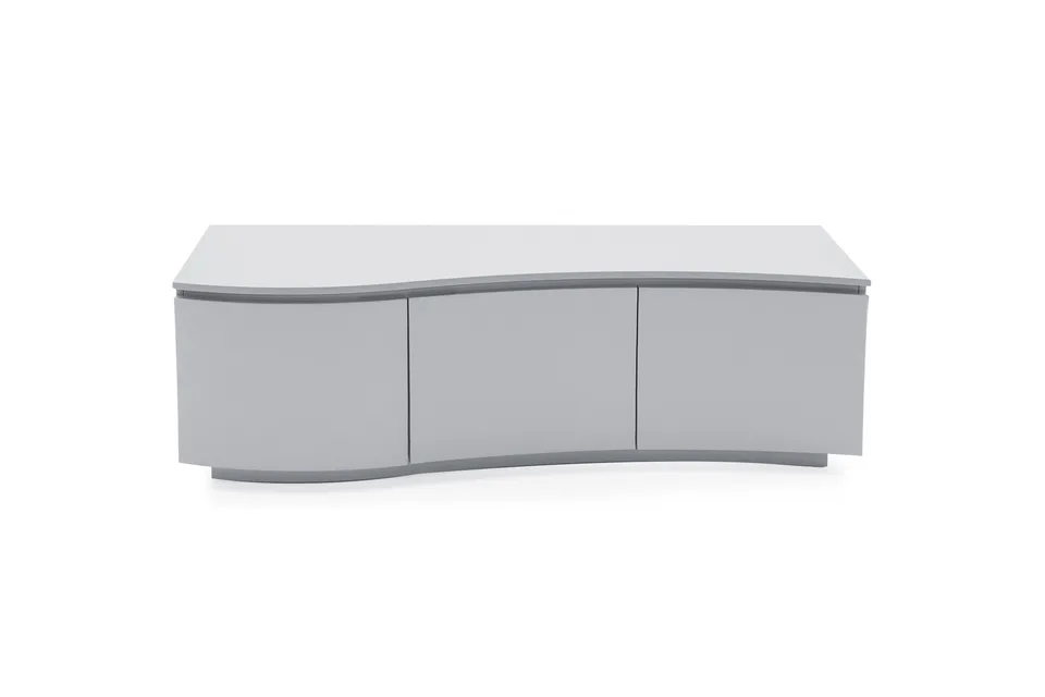 Lazzaro TV Cabinet - Light Grey Matt with LED