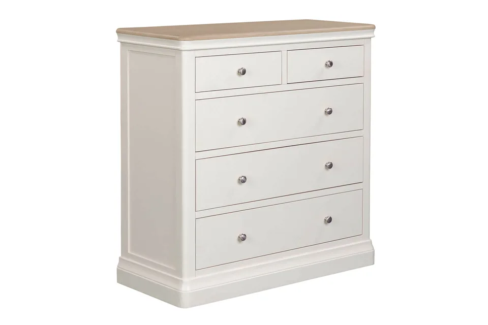 Howth Tall Chest - 5 Drawer - Cashmere