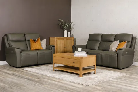 Russo 2 Seater Electric Recliner - Ash