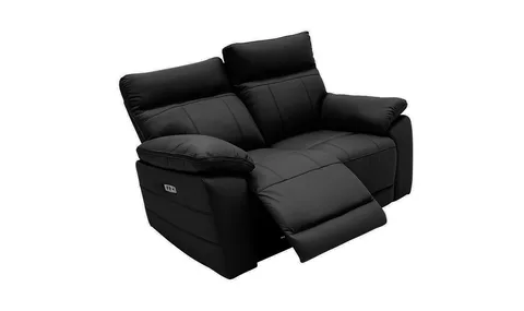 Positano 2 Seater Electric Recliner - Black