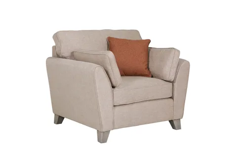 Cantrell 1 Seater Fixed - Biscuit