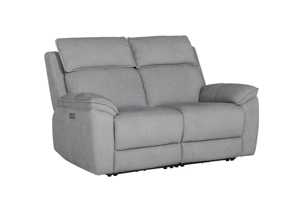 Blaine 2 Seater Electric Recliner - Greige