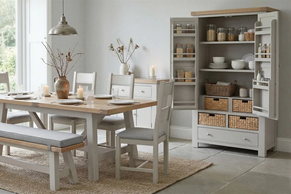 Doune Full Length Larder - Taupe