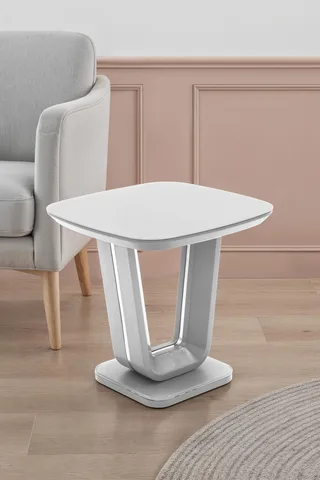 Lazzaro Lamp Table - 500 / Light Grey Matt