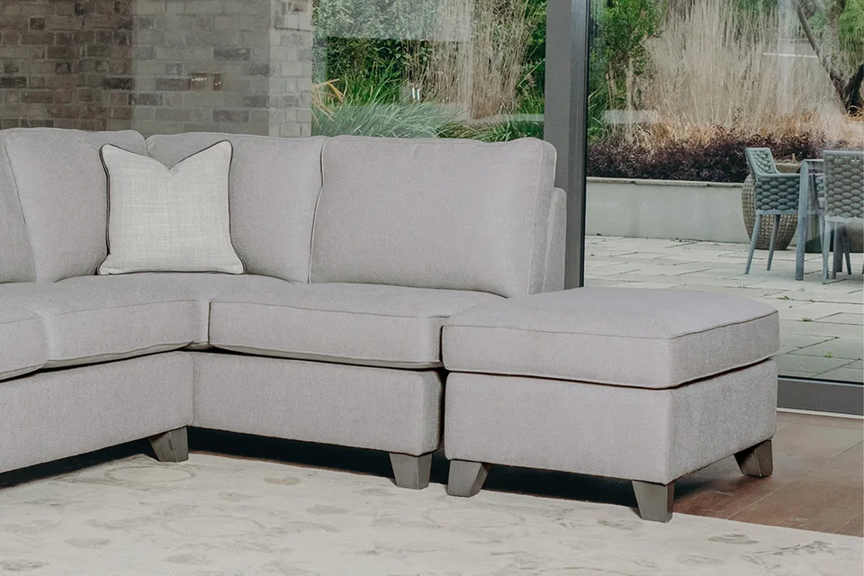 Cantrell Ottoman - Light Grey