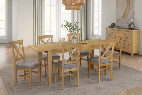 Marsden Dining Table Extending - 1200/1600 / Natural Oak