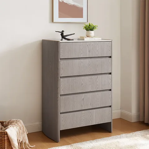 Mondello Tall Chest 5 Drawer - Washed Oak