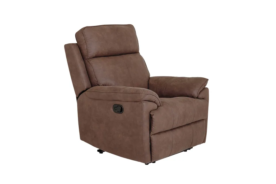Langston 1 Seater Manual Recliner - Brown