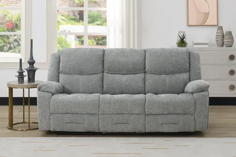 Weston 3 Seater Manual Recliner - Grey