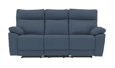 Positano 3 Seater Manual Recliner - Indigo