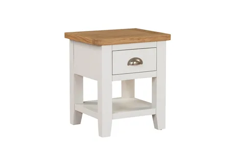 Mellor Lamp Table 1 Drawer - Cashmer