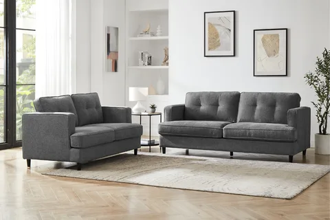 Juniper 2 Seater Fixed - Grey