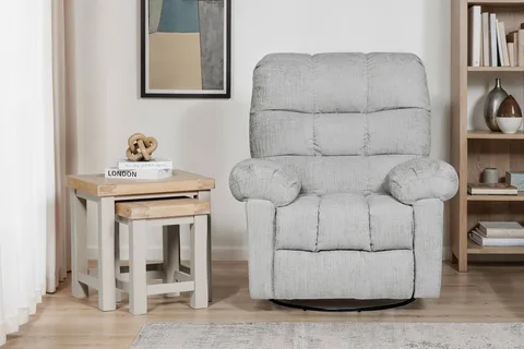 Nellie Glider Swivel Recliner - Grey