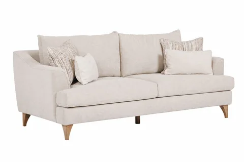 Fletcher 3 Seater Fixed - Cream