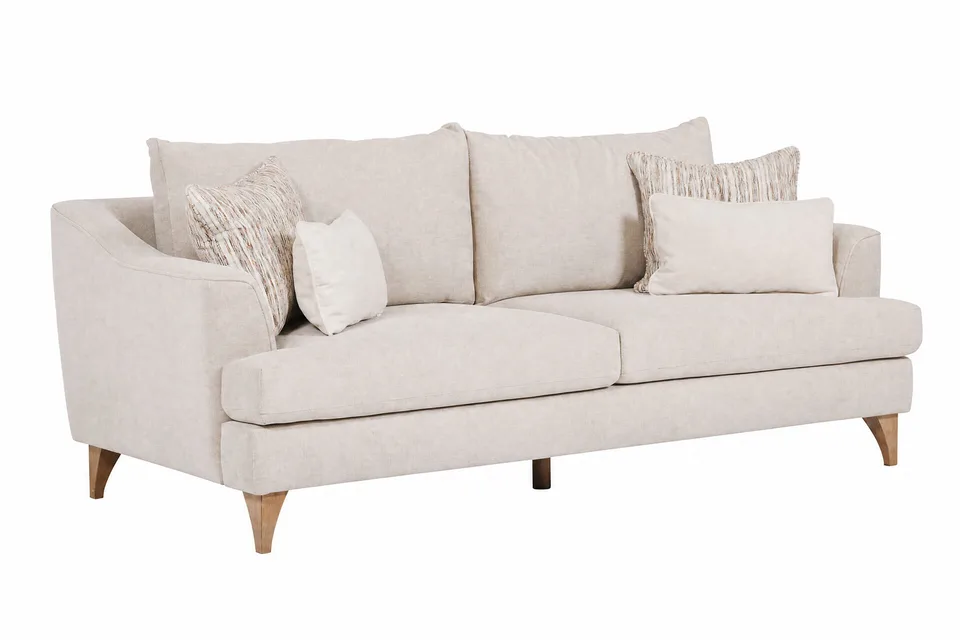 Fletcher 3 Seater Fixed - Cream