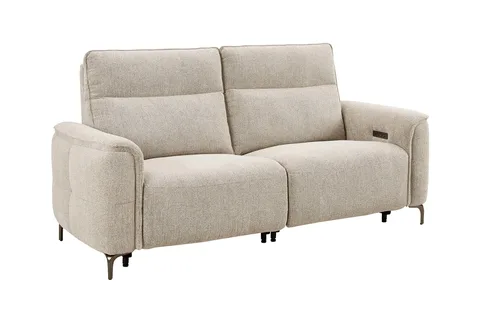 Kaedon 3 Seater Electric Recliner - Natural