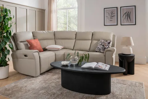 Russo Corner Group Electric Recliner - Stone