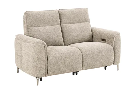 Kaedon 2 Seater Electric Recliner - Natural