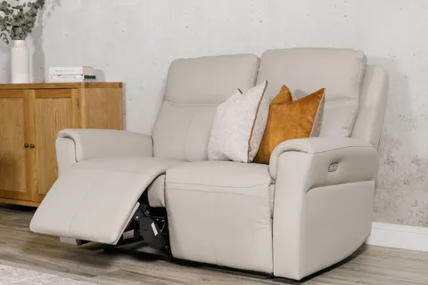 Russo 2 Seater Electric Recliner - Stone