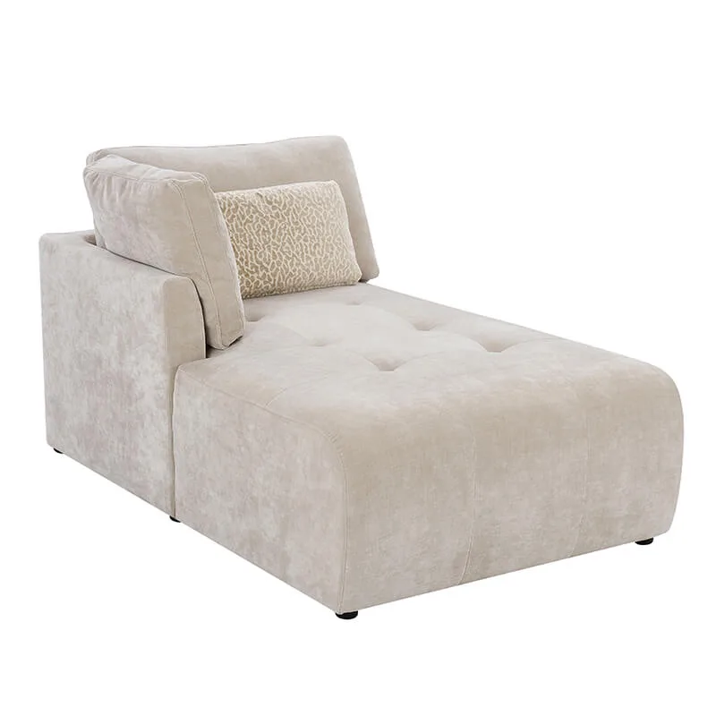 Addie Modular Arm Chaise - Natural / LHF