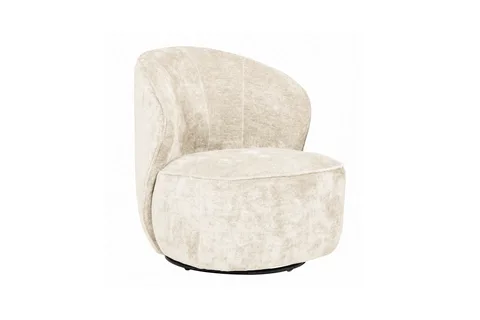 Edie Swivel Accent Chair - Cream