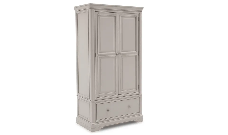 Mabel Wardrobe - 2 Door/1 Drawer - Taupe